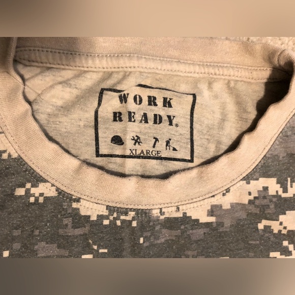 WORKREADY CAMO TEE SHIRT SIZE XL - Picture 4 of 5